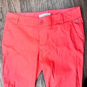 Guess Vibrant Coral Trousers